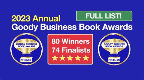 New 2023 Goody Business Book Awards Winners and Finalists - Goody ...