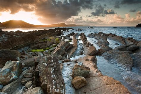 Sunrise Ocean Landscape Mupe Bay Jurassic Coast England Photograph By