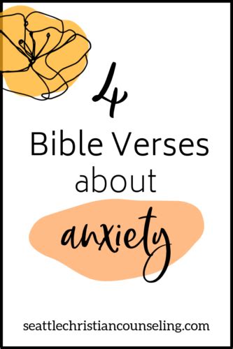 Four Bible Verses About Anxiety Scriptures To Comfort You Seattle