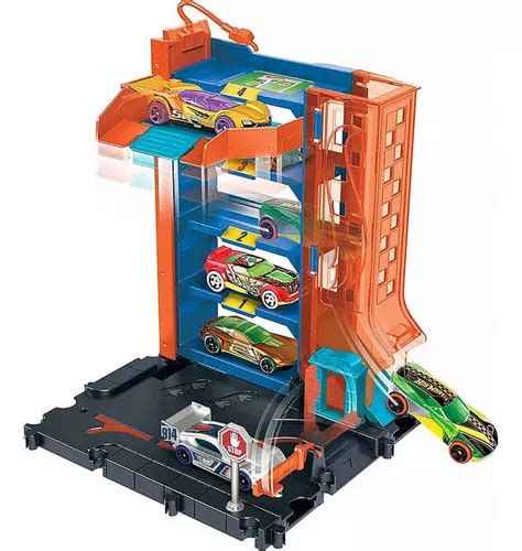 Pista De Carrinho Hotwheels Elevador Estacionamento City