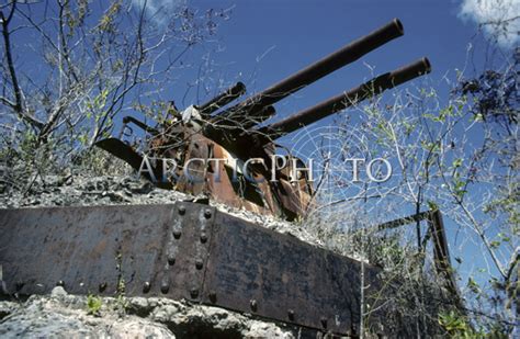 Rusting World War 2 Guns On The Island Of Nauru The Island Was