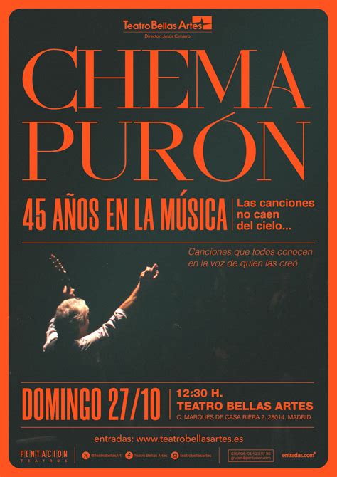 Concierto Chema Purón Teatro Bellas Artes Teatro Bellas Artes