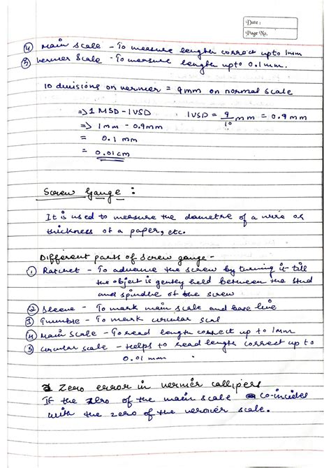 SOLUTION Icse Class 9 Physics Vernier Calipers And Screw Gauge Studypool