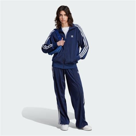 Adidas Firebird Loose Track Tracksuit Bottoms Blue Adidas UK