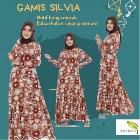 Jual Gamis Dewasa Homey Dress Silvia Bahan Katun Rayon Busui Wudhu