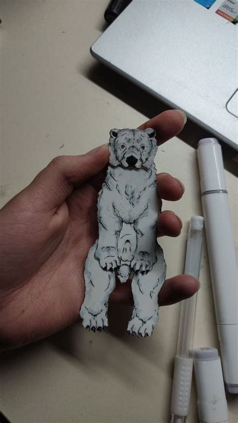 ★彡 Paper Polar Bear 彡★ в 2024 г Рисунки домашних животных Бумажные