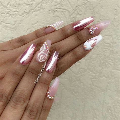 Pinterest Iiiannaiii Pink Nail Designs Rose Gold Nails