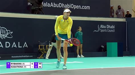 Elena Rybakina Vs Daria Kasatkina HIGHLIGHTS MUBADALA ABU DHABI OPEN