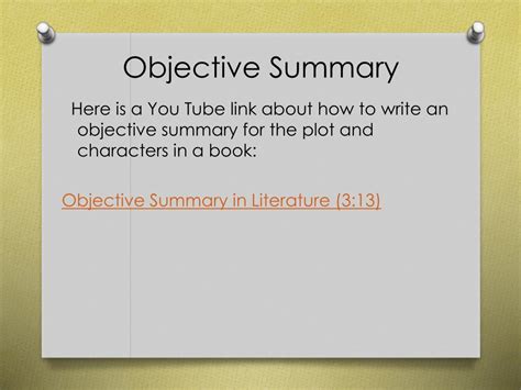 Ppt Objective Summary Powerpoint Presentation Free Download Id2509792