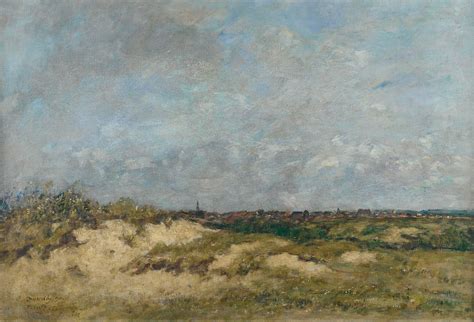 Berck les dunes par gros temps by Eugène Boudin Artvee