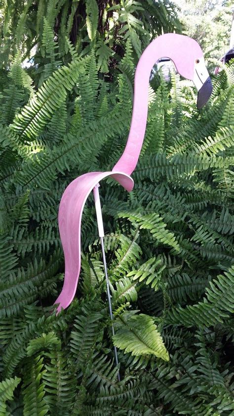 1 Large Pink Flamingo Bobbing Bird Dancing Balancing Kinetic Whirligig Wind Spinner Garden Art