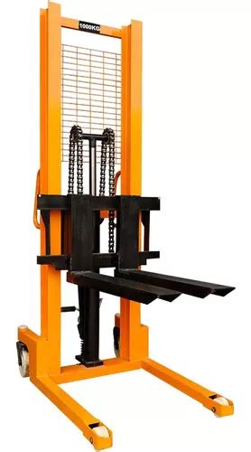 Apilador Elevador Manual Hidraulico 1500kg 3mts Regulable