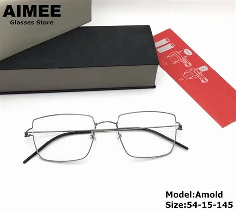 High Quality Denmark Brand Pure Titanium Glasses Frame Men Women