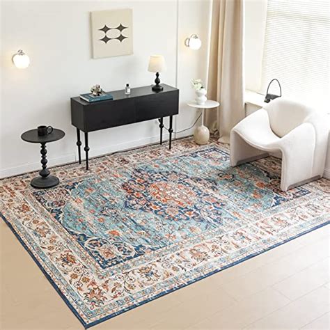 Amazon VK Living Washable Rug 5 X7 Stain Resistant Washable Rug