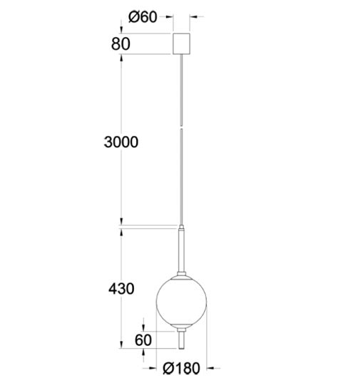 7W LED Rippvalgusti SIXTH SENSE Black Z020PL L6B3K