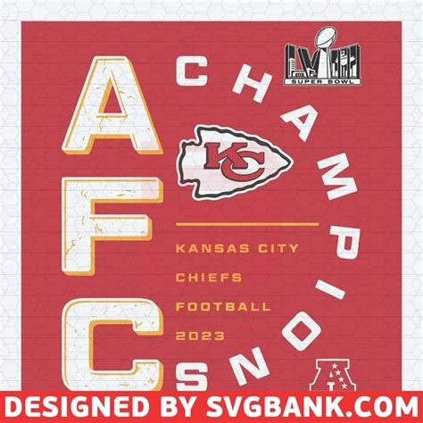 Afc Champions Kansas City Chiefs Football Svg