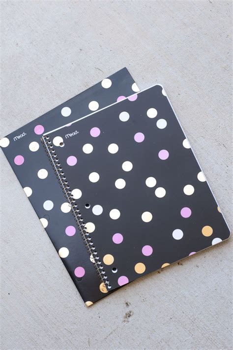 Polka-Dot-Spiral-Notebook - Venti Fashion