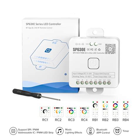 Sp E All In One Led Controller Ch Pwm Spi Pixels Led Light Strip