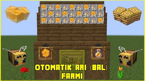 Tamamen Otomatik Bal Farmı Minecraft Arı Farmı Bee Farm Nasıl