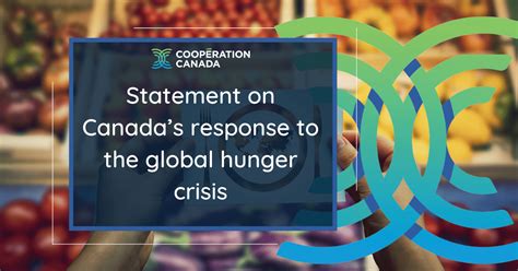 Statement On Canadas Response To The Global Hunger Crisis