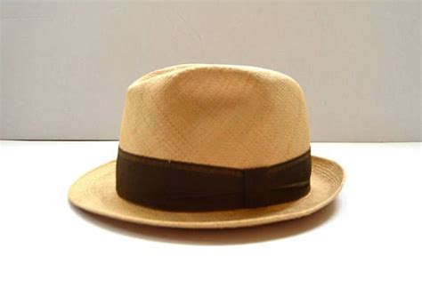 Vintage Straw Mens Boater Hat Rancher Garden Farmer Etsy Boater