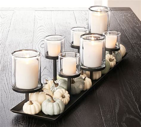 Draper Bronze Pillar Candle Centerpiece | Pillar candle centerpieces ...