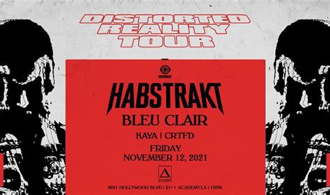 Habstrakt With Bleu Clair Tickets At Academy Nightclub In Los Angeles