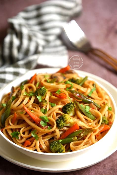 Vegetable Udon Stir Fry Vegetable Udon Noodles Cooking From Heart