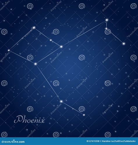 Phoenix Constellation Cartoon Vector | CartoonDealer.com #47420901