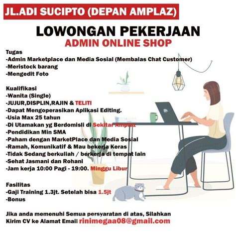 Lowongan Kerja Admin Online Shop Di Mega Store LokerJogja ID