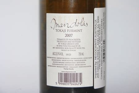 Oremus Tokaji Mandolas Dry Furmint 2007 - The Wine Depository