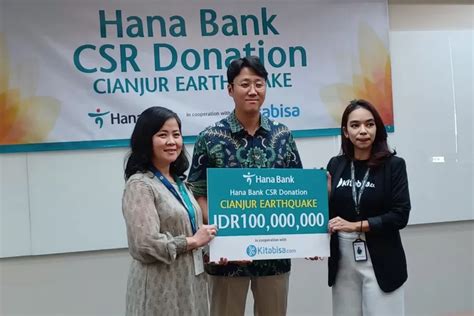 Bank Hana Bantu Korban Gempa Cianjur Rp 100 Juta Krjogja