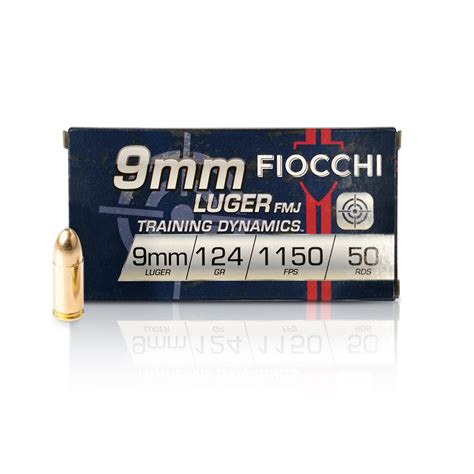 Fiocchi Pistol Ammunition X Luger Parabellum Fmj Gr G Box