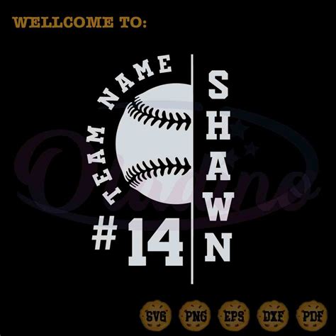 Baseball Team Custom Name Svg Baseball Player Graphic Design File Oladino