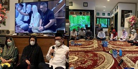 Photos Of Nurul Arifin Holding A Day Prayer Ceremony For The Late