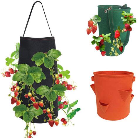 38 X 22cmSac De Plantation De Fraises Sacs De Culture Sac De