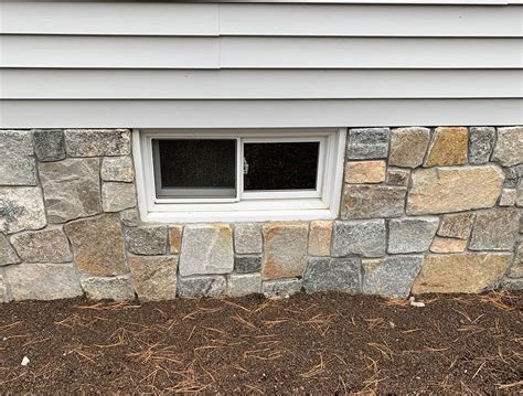 Stone Veneer Over Foundation