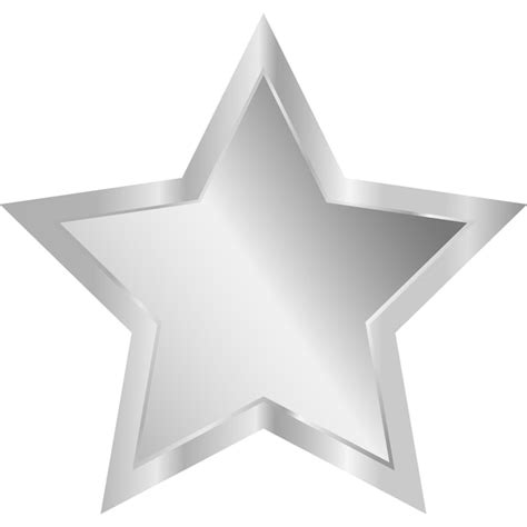 Silver Stars Clip Art Library