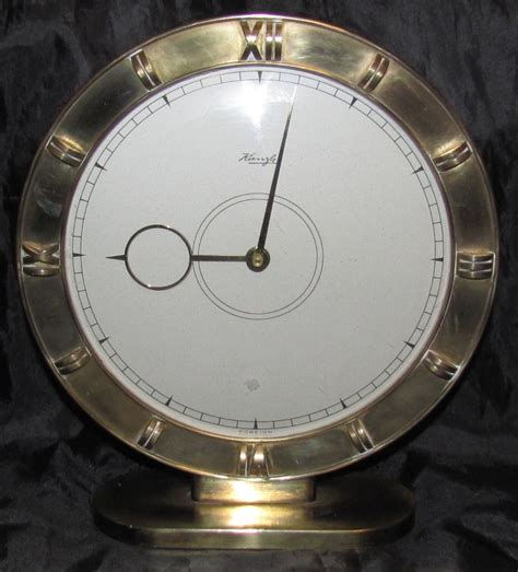 S Kienzle Art Deco Heinrich Moeller Brass Day Clock Large