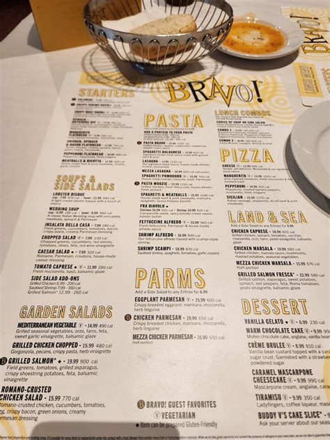 Menu At Bravo Italian Kitchen Pub And Bar Livonia