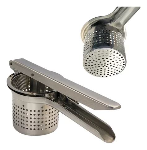 Espremedor De Batatas Legumes Pure A O Inox Resistente Parcelamento