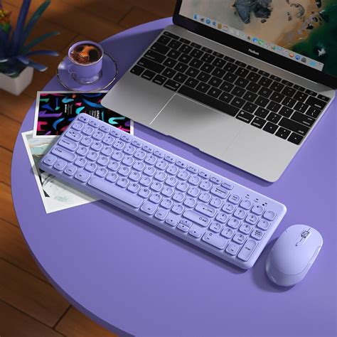 Keyboard and Mouse Set Wireless PC Gamer Keyboards and Mouse Kit Ultra Thin Office Ergonomic ...