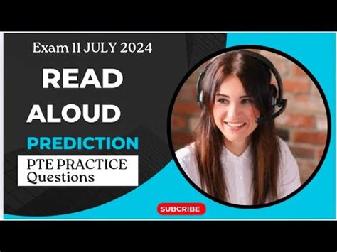 PTE Speaking Read Aloud July 2024 Practice YouTube