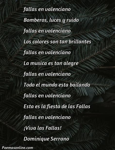 Cinco Mejores Poemas De Fallas En Valenciano Poemas Online