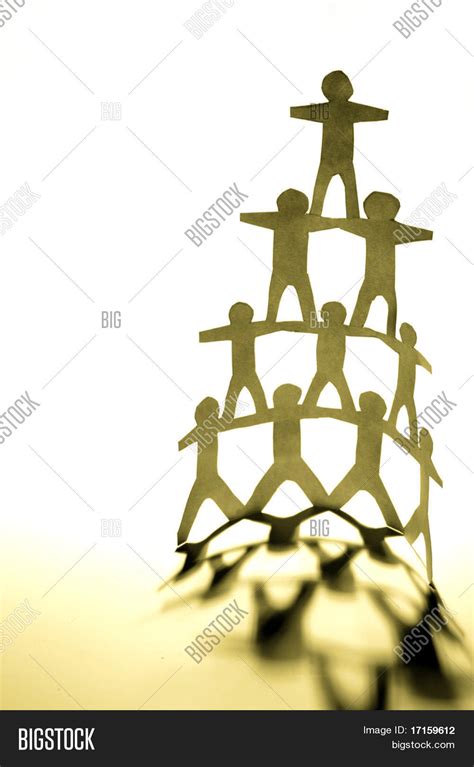 human pyramid image photo  trial bigstock