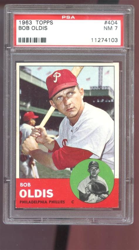 Topps Bob Oldis Psa Graded Baseball Card Nm Philadelphia