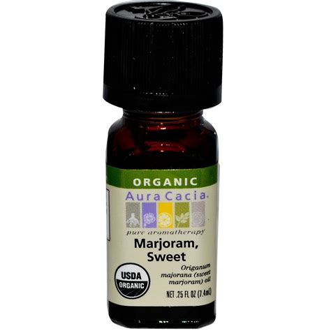 Buy Aura Cacia Sweet Marjoram Essential Oil Fl Oz Certified