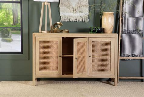 Coaster Furniture Decorating With Rattan And Natural Wood Grains