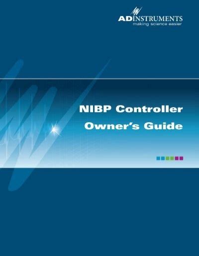 NIBP Controller Owner S Guide ADInstruments