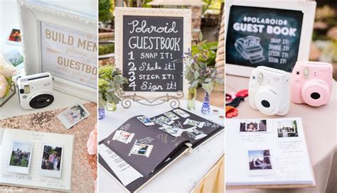 Top 20 Polaroid Wedding Guest Books Roses Rings